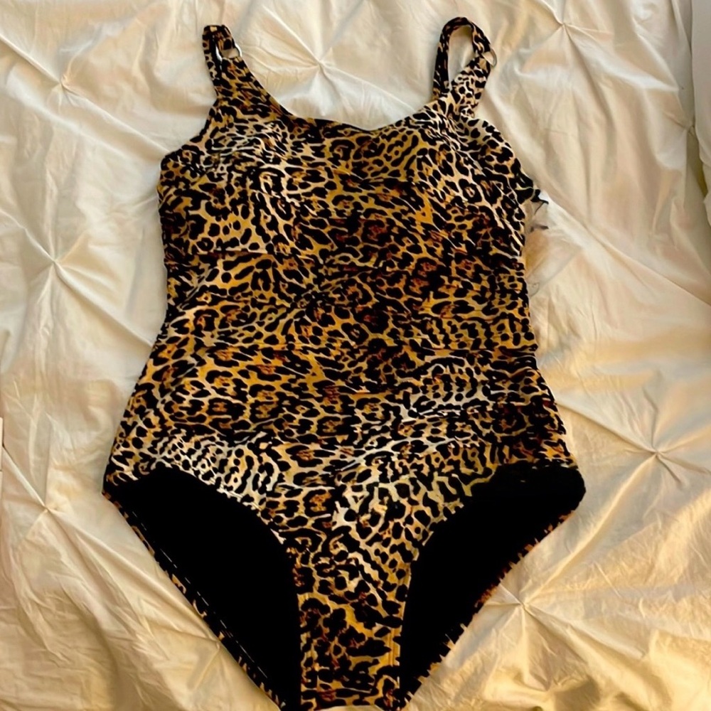 Calvin Klein animal print One-Piece Swimsuit, size 16